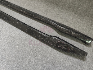 Utilisé pour la <span class=keywords><strong>Porsche</strong></span> 2019-2020 Carrera 4S coupé 0C style pièces de voiture kit de carrosserie jupe latérale en fibre de carbone forgé - Product Image 4