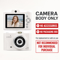 Cámara Digital de Bolsillo con 128G de Almacenamiento Integrado, Pantalla HD de 2.8 Pulgadas, Zoom 16X, Detección de Movimiento, Videocámara Portátil para Adolescentes y Viajes