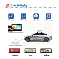 Écran publicitaire LED mobile ultra-léger pour toit de taxi/voiture 4G WIFI, écran vidéo LED HD 2K P3 P5 P6 pour taxi, affichage LED pour toit de taxi