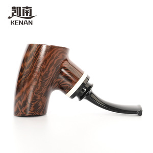 Kenan Resin Tobacco Pipe Bent Type Detachable Metal Bowl Handmade Easy Clean - Product Image 3