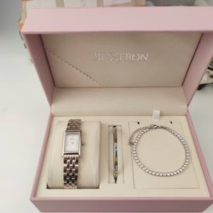 Juego de Joyería de Lujo de Acero Inoxidable 316L 2024 para Mujer, Reloj con Movimiento de Cuarzo Japonés y Pulseras para Mujer - Product Image 2