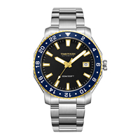 Montre automatique de plongée pour homme TIME TOKEN, tendance et très vendue, avec aiguilles luminescentes, chronographe, cristal saphir, acier inoxydable 316L