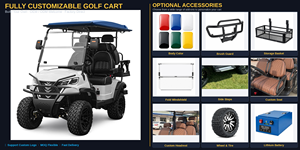 Sharefer 2024 Nuevo Diseño Carro de Golf de 6 Plazas con Motor y Batería de 60V, Vehículo de Turismo, Scooter de Golf - Product Image 6