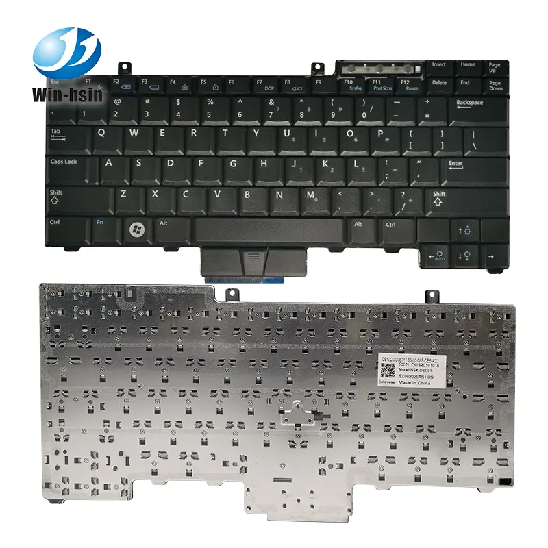 Keyboard Pabrik untuk Dell Latitude E6400 E6410 E6500 E6510 E5410 E5510 E5400 E5500 Kami Hitam Backlit Notebook Keyboard Laptop