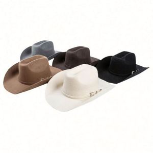 Chapeau de cowboy blanc tendance en gros pour hommes et femmes – Nouvelle collection de chapeaux western élégants pour cowgirl - Product Image 1