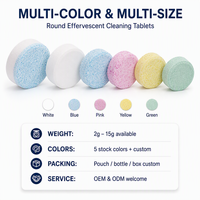 Tablettes effervescentes nettoyantes pour cuvettes de toilettes, pour le nettoyage quotidien des salles de bain domestiques
