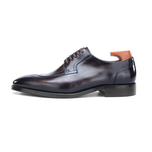 Chaussures habillées <span class=keywords><strong>Derby</strong></span> en cuir de vache véritable, chaussures de costume, vente en gros, Angleterre, formelles, officielles, ALG8-B523 - Product Image 4