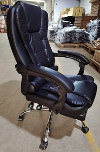 Ouke-silla <span class=keywords><strong>industrial</strong></span> <span class=keywords><strong>de</strong></span> cuero con ruedas para oficina, muebles baratos, venta al por mayor - Product Image 4