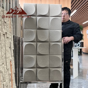 Panel de Pared Decorativo de PU con Efecto 3D Ligero y Moderno Wayon, Resistente al Agua y al Fuego, para Paredes Exteriores de Centros Comerciales y Hoteles - Product Image 1