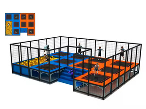 Parc de <span class=keywords><strong>trampoline</strong></span> intérieur commercial pour enfants et adultes Aire de jeux intérieure à saut gratuit pour parc d'attractions - Product Image 2