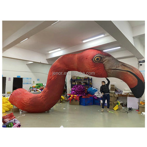 <span class=keywords><strong>Flamant</strong></span> <span class=keywords><strong>rose</strong></span> <span class=keywords><strong>gonflable</strong></span> géant avec lunettes, animaux gonflables pour la décoration d'événements - Product Image 3
