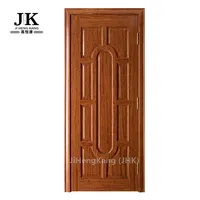 JHK-001 나무 마호가니 베니어 성형 문 랄라 정문 디자인 최고의 나무 문 디자인