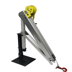 400kg 500kg Mini grue pliante 360 rotation bras télescopique petite grue à bossoir pour ferme balcon toit Construction tambour à huile levage - Product Image 3