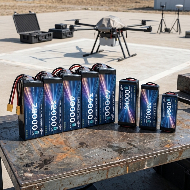 Rechargeable Solid State 15000mah-34000mah Industrial Lithium Ion Battery Pack for 6s-14s Drones VTOL Vtol Applications