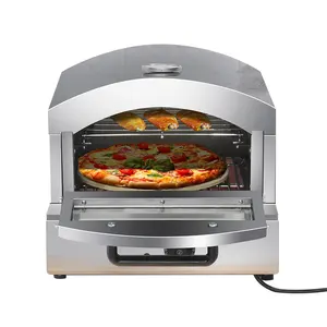 Good Quality Pan 2 Electric Double Deck Oven For 18 Inch Pizza