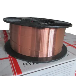 Prix usine fournisseur chinois Expédition rapide Échantillon disponible Fil de soudage revêtu de cuivre CO2 mig ER70S-6 de 1.2mm