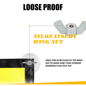 2.65 \ "Chrome Safety Flag Hitch Mounts Holder Magnet Mount pour une installation facile - Product Image 4