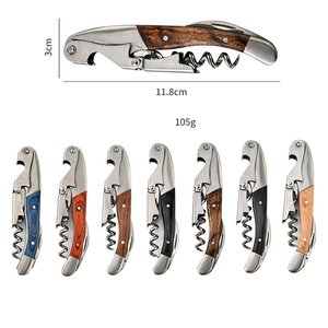 <span class=keywords><strong>Tire</strong></span>-<span class=keywords><strong>bouchon</strong></span> en métal à manche en bois en gros Ouvre-bouteille de vin vierge pour cadeau de désherbage - Product Image 4