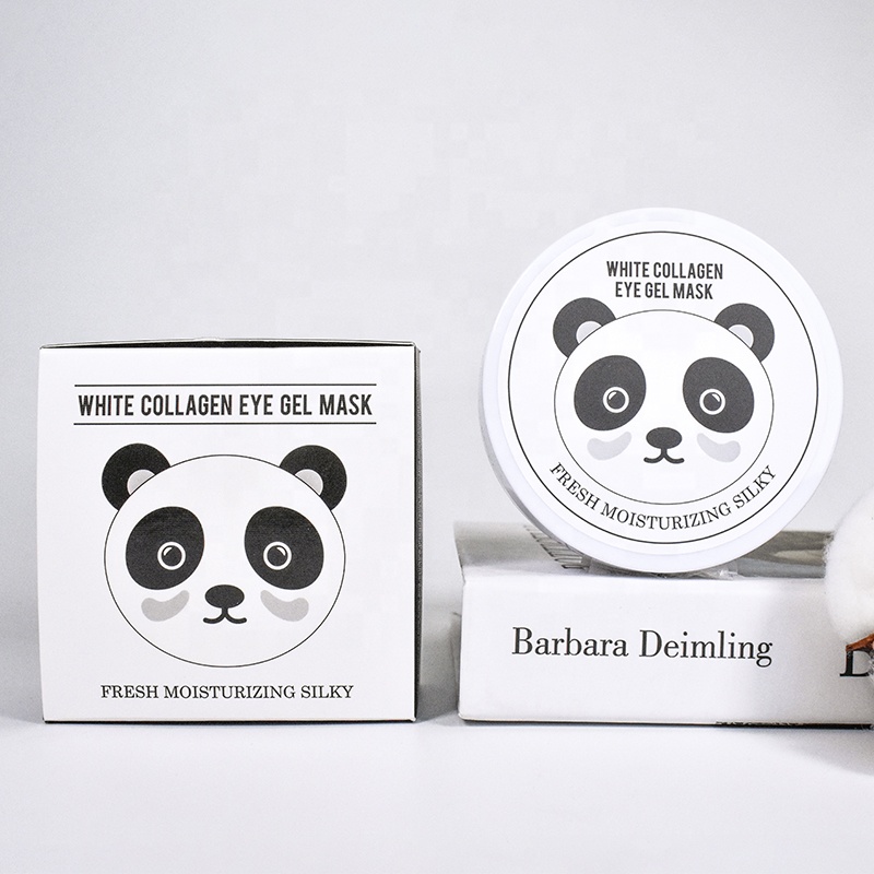 OEM Private Label White Collagen Eye Gel Mask Eye Patch Hydroge Lighten Fine Lines Dark Circle Crystal Under Eye Patchs