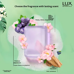 Jabón en Barra Botanicals, Jabón <span class=keywords><strong>de</strong></span> Cristal con Lavanda y Aceites Esenciales |   Perfumado para una fragancia duradera, hidratante y limpieza profunda - Product Image 4