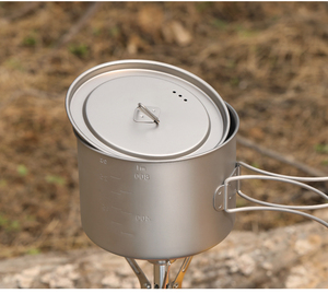 <span class=keywords><strong>Olla</strong></span> de Titanio TOMSHOO Modelo Y18727-2 750ml/900ml/1100ml/1600ml/2000ml/2800ml Ultraligera con Tapa Colgante y Asa Plegable para Camping - Product Image 5