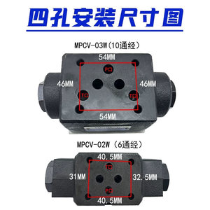 Vanne de contrôle hydraulique empilable Henryd MPCV-02W MPCV-03W, vanne de maintien de pression - Product Image 5