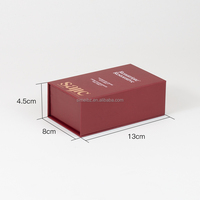 Boîte d'emballage de bouteille de parfum rigide de 50ml à conception personnalisée Boîte magnétique vide simple pour soins cosmétiques de la peau à fermeture magnétique