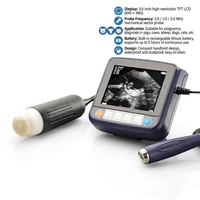Scanner portable de diagnostic de grossesse animale, échographie vétérinaire avec sonde sectorielle mécanique