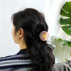 OBM 5,8 cm Élégant Clip à Cheveux en Acétate Mini avec Strass et Motif Floral, Haute Qualité, Personnalisable, pour Femme - Product Image 6