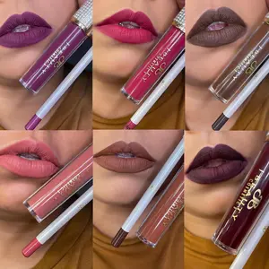 New Trend Matte Lipstick Kits Không Có Logo Vegan Tự Nhiên Không Thấm Nước Lip Set 3 Trong 1