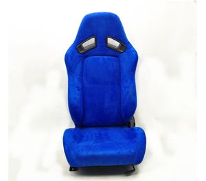 YLD Sedili da Corsa Universali in Camoscio Rosso e Blu, Personalizzabili, per Auto Modificate - Product Image 3