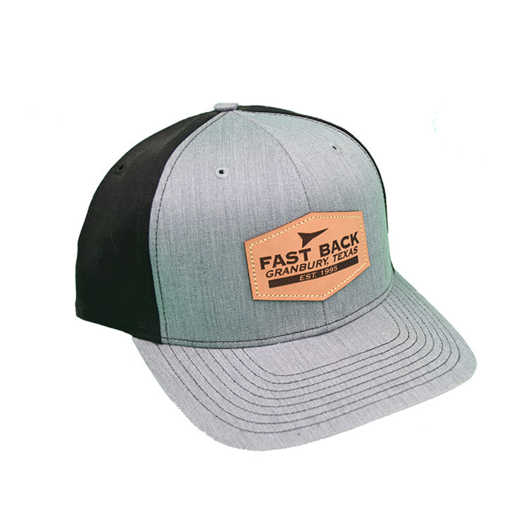 Custom 3D Embroidery Leather Patch Mens Mesh Back Hats Snapback Trucker Caps