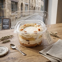 Boîtes d'emballage transparentes pour gâteaux et fruits, de qualité alimentaire, taille personnalisée