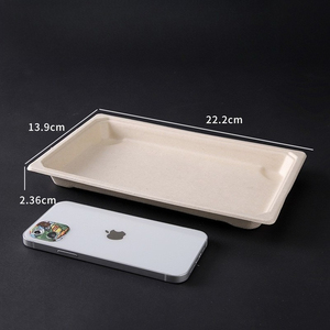 Scatola Biodegradabile Impermeabile di Alta Qualità per Sushi da Asporto in Carta Kraft Portatile per Ristoranti Giapponesi e Alimenti per Bambini - Product Image 1
