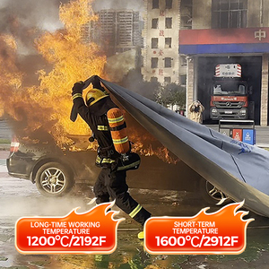 Quick Response Emergency Rescue High Silica Car Fire Blanket For Sudden Fire, - Product Image 5