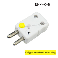 Termopar Tipo K y Tipo J, Conector de Cerámica Resistente a Altas Temperaturas, Enchufe Macho y Hembra, Componente de Conexión SHX-K-M/F