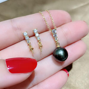 S925 Silver Queen Classic Pendant DIY Pearl Accessories Set with Empty Stand Fashionable <b>Jewelry</b> <b>Findings</b> & <b>Components</b>-9081 - Product Image 1