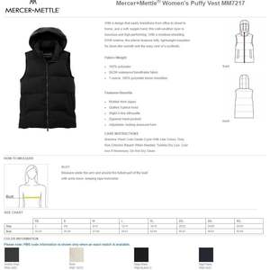 Chalecos acolchados personalizados bordados para mujer MM7217 con agregar texto de logotipo Chalecos para mujer - Product Image 5