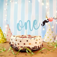 Großhandel 1. Geburtstag Tortendekorationen 1. Geburtstagsparty Zubehör Kuchendekoration