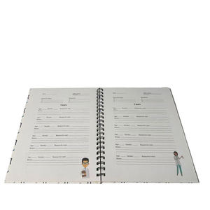 สมุดบันทึกพยาบาลแบบเย็บลวดสำหรับจดบันทึก - พิมพ์ลายตามสั่ง - Product Image 3