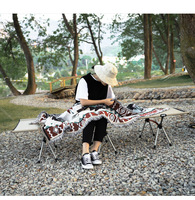 Lit de camping pliable en alliage d'aluminium 6013 7075, ultraléger, cadre en 3 ou 4 sections, lit de camping, randonnée en plein air, plage, OEM, vente en gros, sur mesure