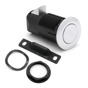 Kunci Tombol Tekan Plastik Hitam untuk Pintu Kabinet RV Caravan Camper Trailer Kapal Laut - Product Image 1
