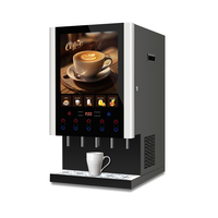 5 Flavors 12 Button Hot and Cold Coffee Machine Automatic One Hot Cocoa Juice Instant Coffee MachineVertical Type