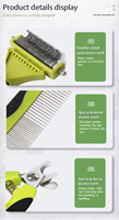 Kit d'outils de toilettage professionnel de 6 pièces pour animaux de compagnie ensemble de brosses et de peignes autonettoyants en acier inoxydable pour le toilettage des chiens et des chats