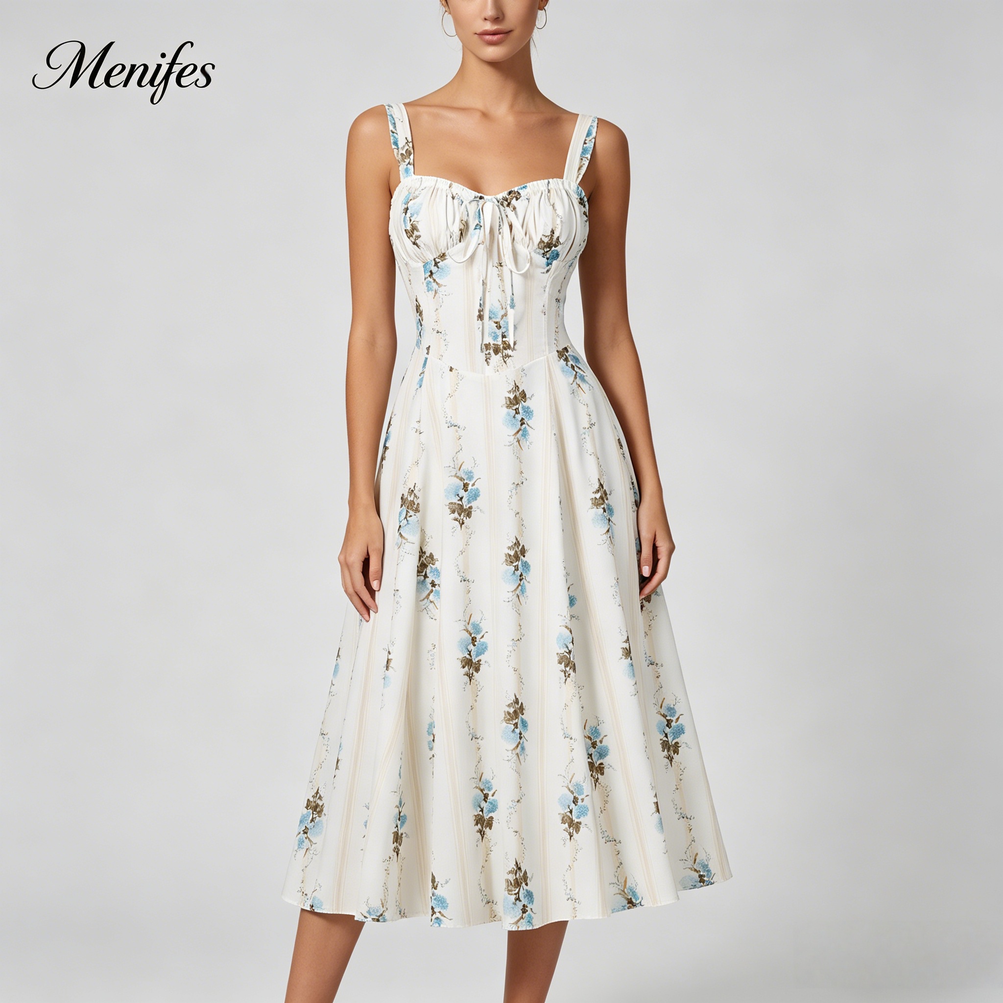 sachin and babi light blue dress Soft Neutral Outfits for Work main image 1
