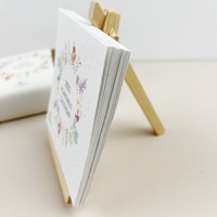 Calendrier de bureau plantable en papier grainé écologique avec support