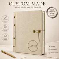 Carnet de croquis A4 personnalisé en tissu coton-lin, reliure cousue, pour aquarelle, carnet d'étudiant, portefeuille vintage avec cordon