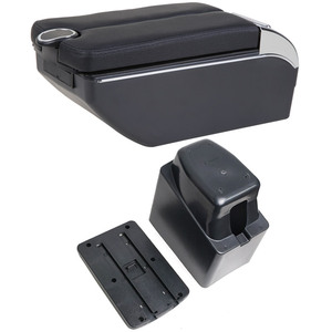 Boîte d'accoudoir VTEAR en ABS avec USB et porte-gobelet pour <span class=keywords><strong>Renault</strong></span> <span class=keywords><strong>Captur</strong></span>/Kaptur 2014-2018 – Amélioration du rangement intérieur de la voiture - Product Image 3