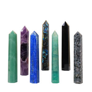 เสาโอเบลิสก์คริสตัลบำบัดขนาดใหญ่ประดับด้วยเม็ดควอตซ์แท่งคริสตัลของขวัญสำหรับทำสมาธิ - Product Image 2
