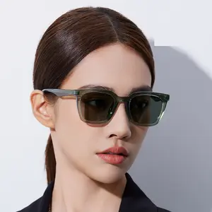 2024 New Arrival Uv400 Protection Colorful Polarized Rivet Sunglasses Trendy Classic Thick Square Frame Sunglasses